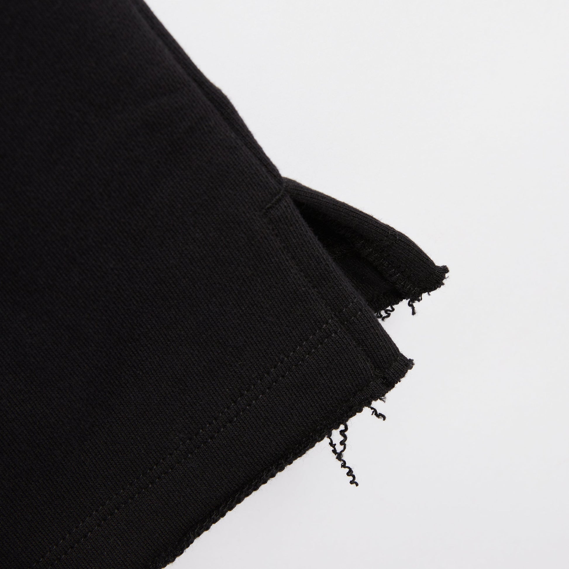 TomboyX French Terry Cut Off Crew - Black