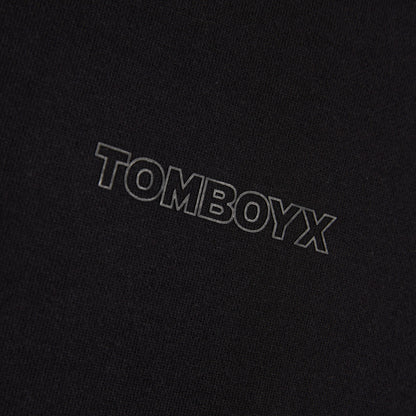 TomboyX French Terry Cut Off Crew - Black