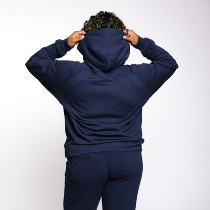 TomboyX French Terry Full Zip Hoodie - Future Dusk