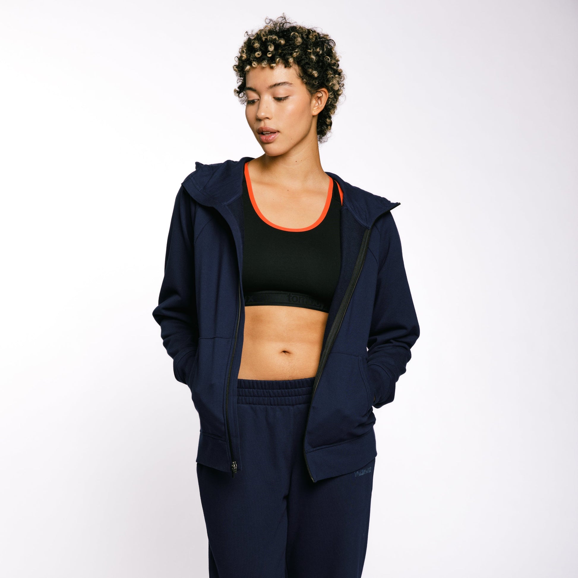 TomboyX French Terry Full Zip Hoodie - Future Dusk
