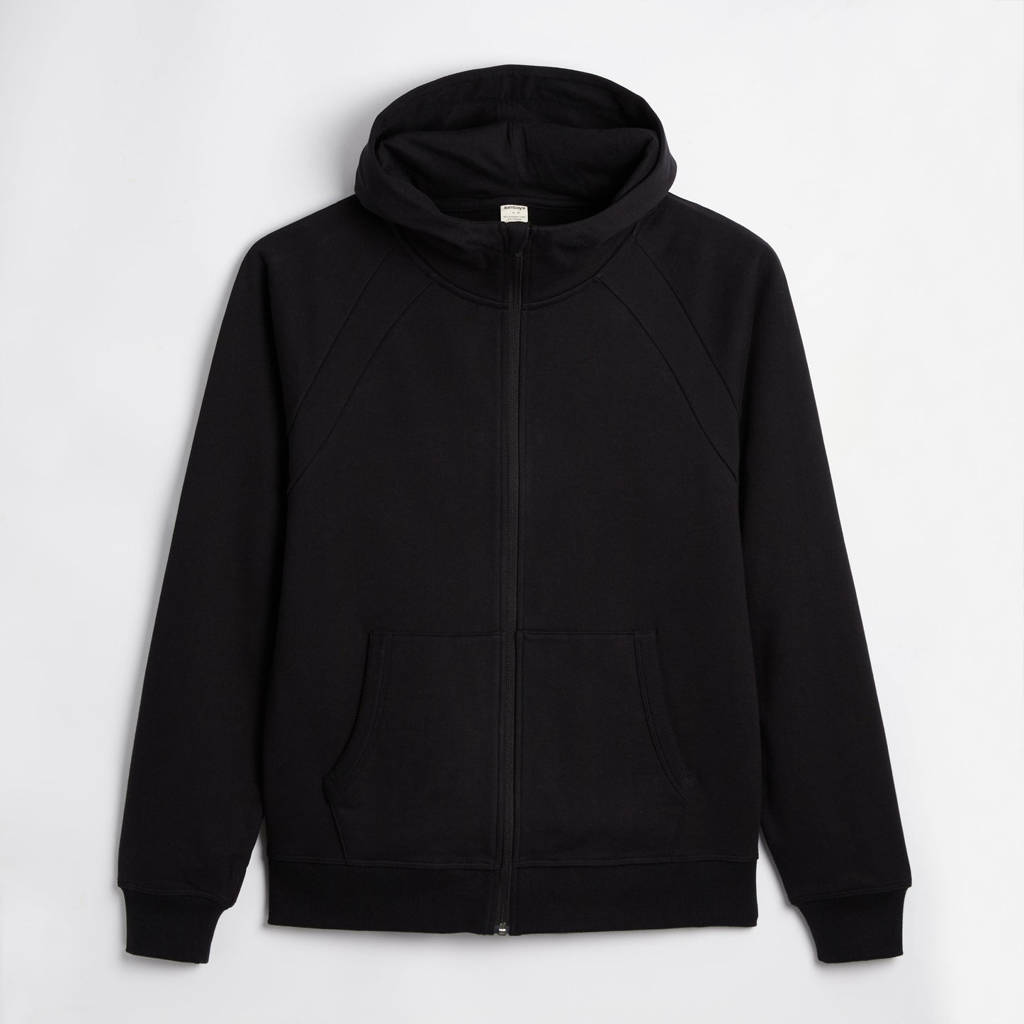 TomboyX French Terry Full Zip Hoodie - Black