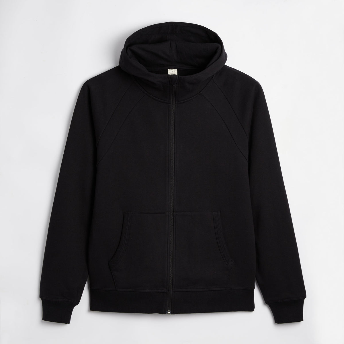 TomboyX French Terry Full Zip Hoodie - Black