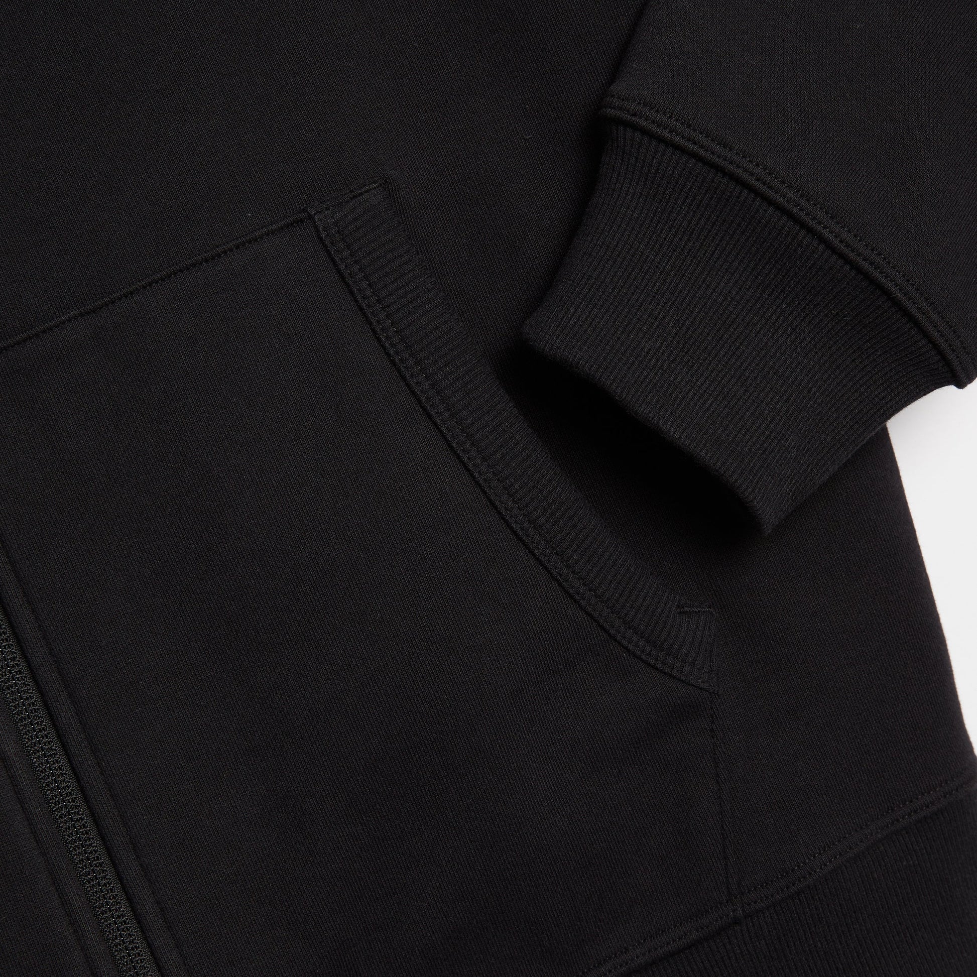 TomboyX French Terry Full Zip Hoodie - Black