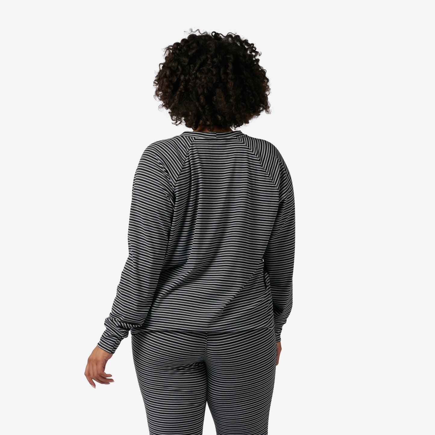 TomboyX Bamboo Rib Long Sleeve Henley - Black