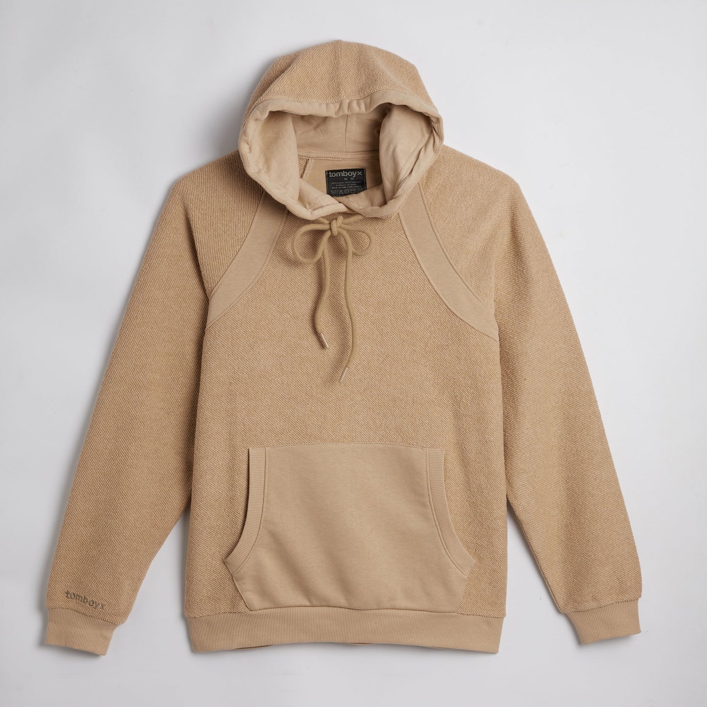 TomboyX Inside Out French Terry Hoodie - Taupe