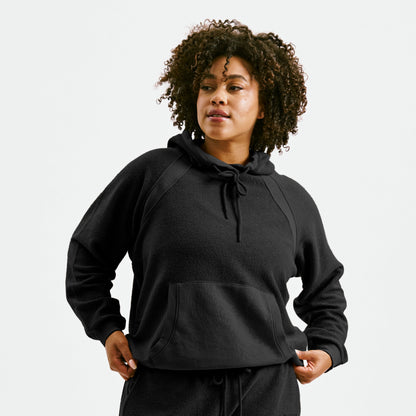 TomboyX Inside Out French Terry Hoodie - Black
