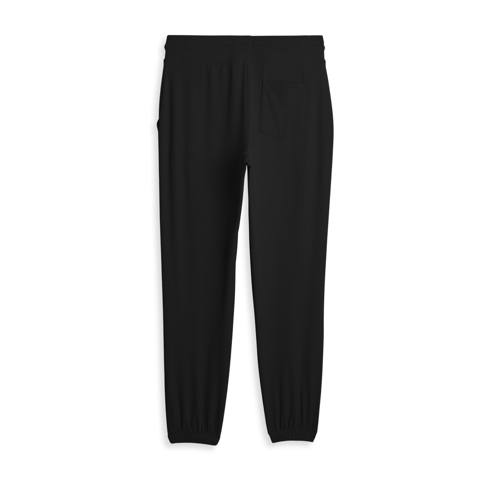 TomboyX Bamboo Rib Drawstring Jogger - Black