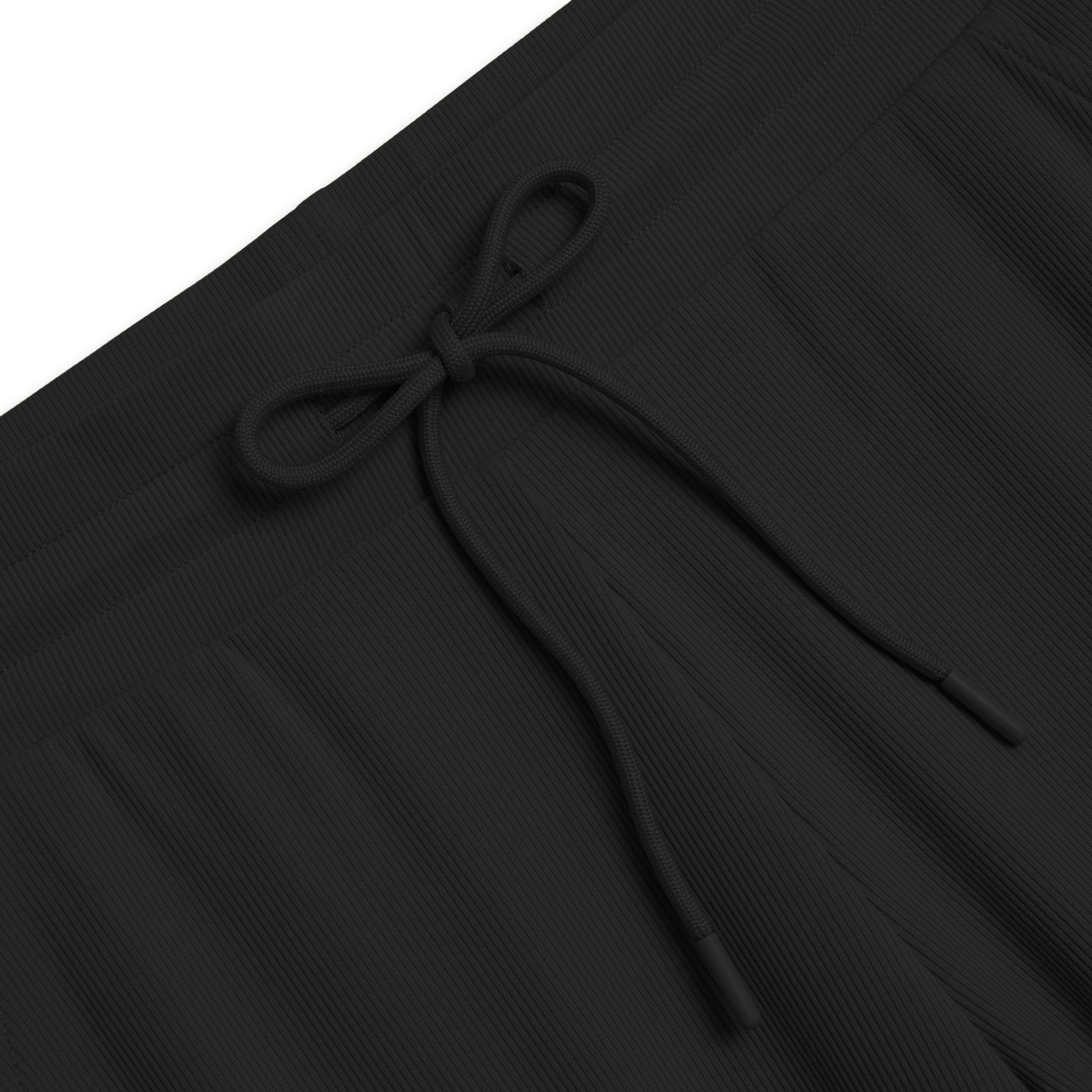 TomboyX Bamboo Rib Drawstring Jogger - Black