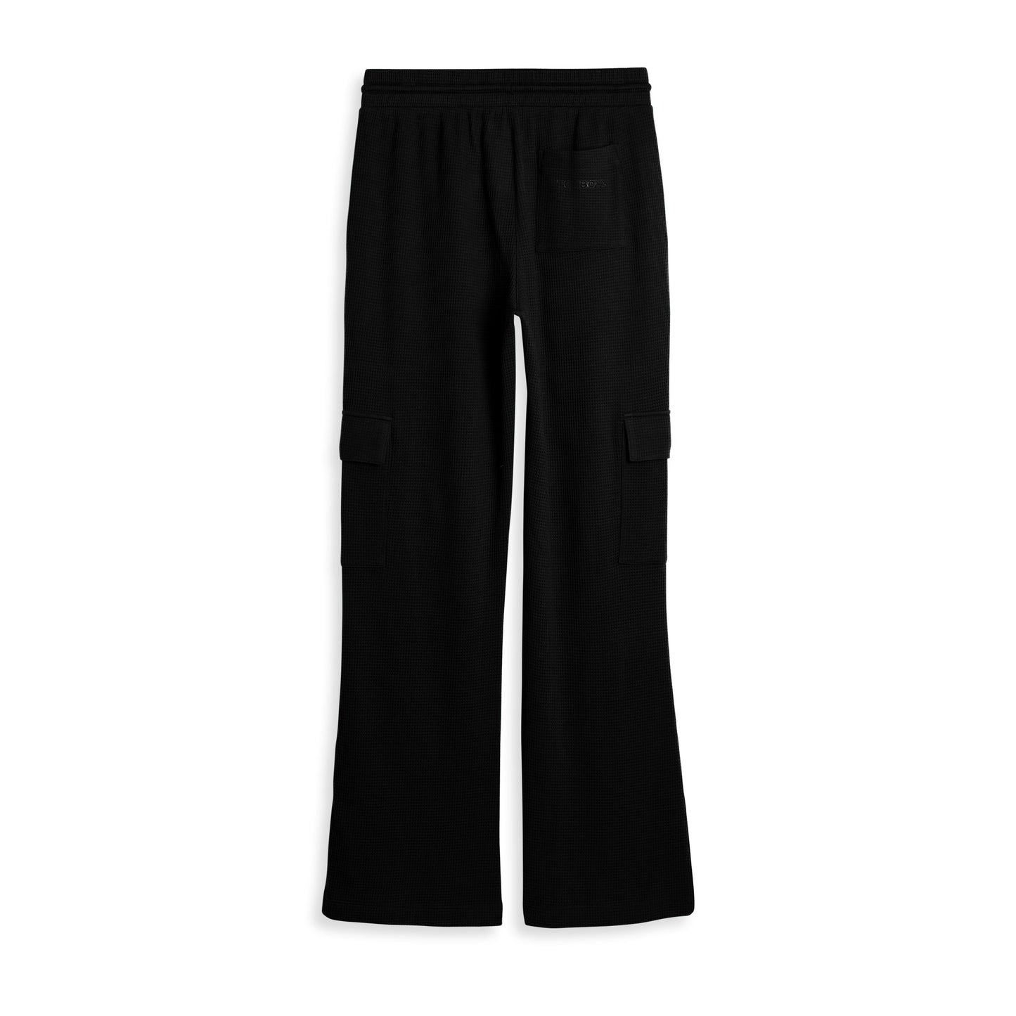 TomboyX Modal Cloud Waffle Cargo Pant - Black Beauty