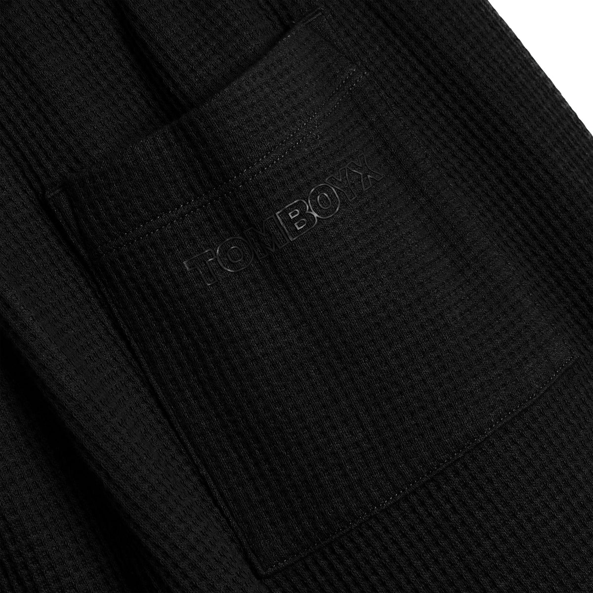 TomboyX Modal Cloud Waffle Cargo Pant - Black Beauty