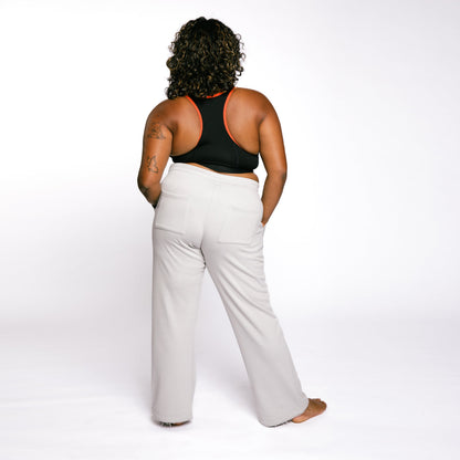 TomboyX French Terry Flare Pant - Concrete Gray
