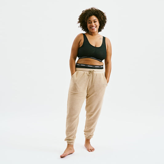 TomboyX Inside Out French Terry Jogger - Taupe
