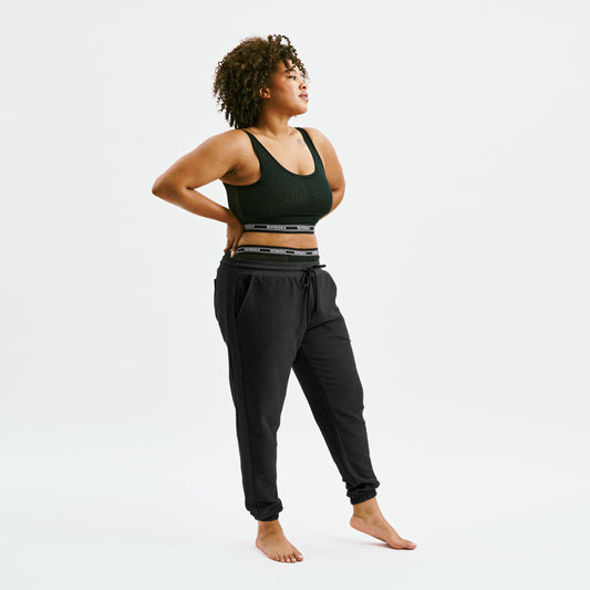 TomboyX Inside Out French Terry Jogger - Black