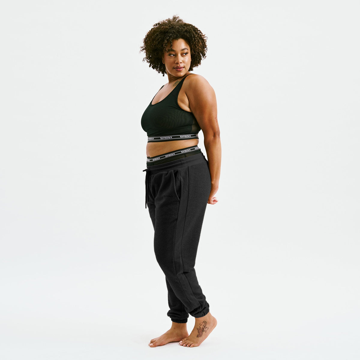 TomboyX Inside Out French Terry Jogger - Black