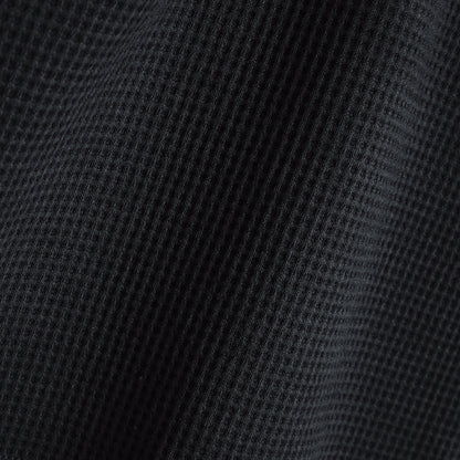 TomboyX Modal Cloud Waffle Long Sleeve Cargo Crew - Black Beauty