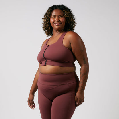 TomboyX Full Zip Bra - Fig