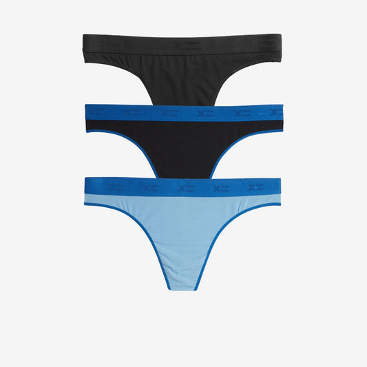 TomboyX Thong 3-Pack - Modal The Blues