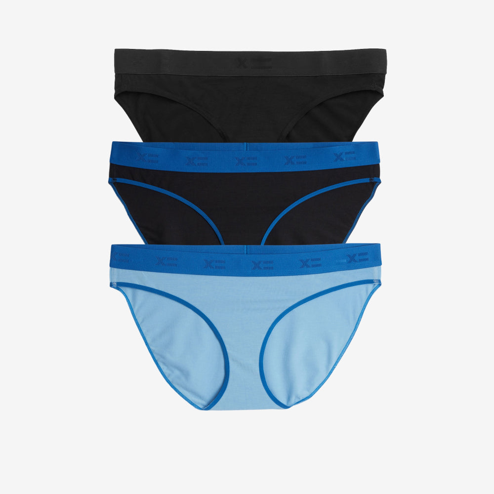 TomboyX Bikini 3-Pack - Modal The Blues