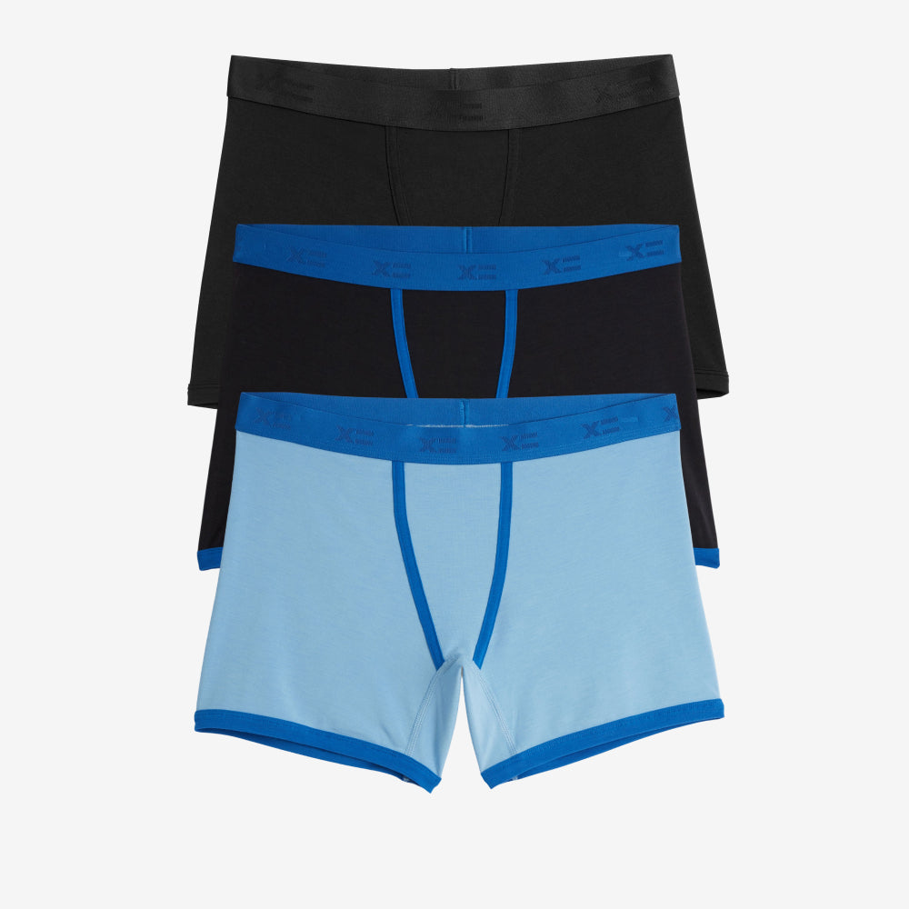 TomboyX 4.5" Trunks 3-Pack - Modal The Blues