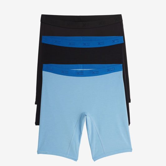 TomboyX 9" Boxer Briefs 3-Pack - Modal The Blues