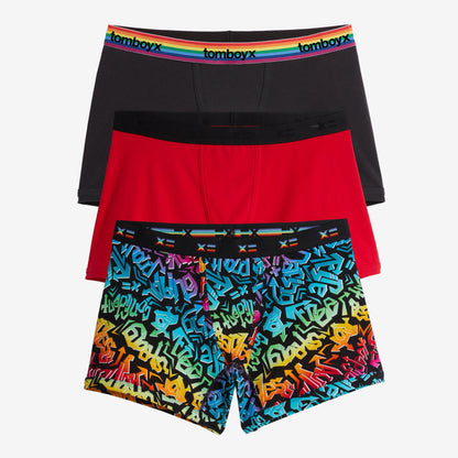 TomboyX 4.5" Trunks 3-Pack - Tagged And True