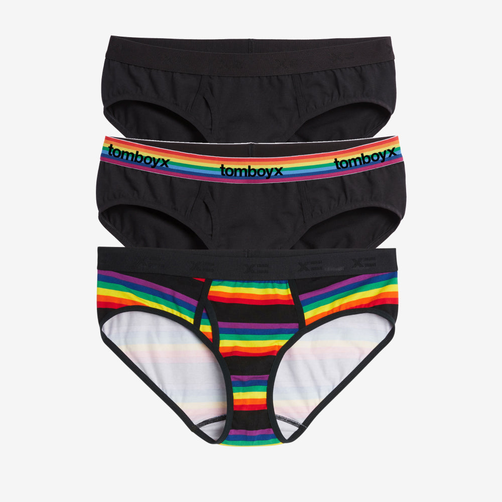 TomboyX Iconic Brief 3-Pack - Stripe Up