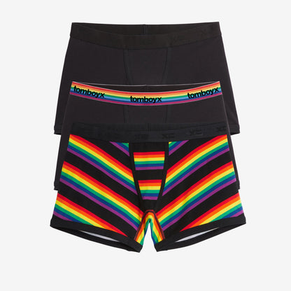 TomboyX 4.5" Trunks 3-Pack - Stripe Up