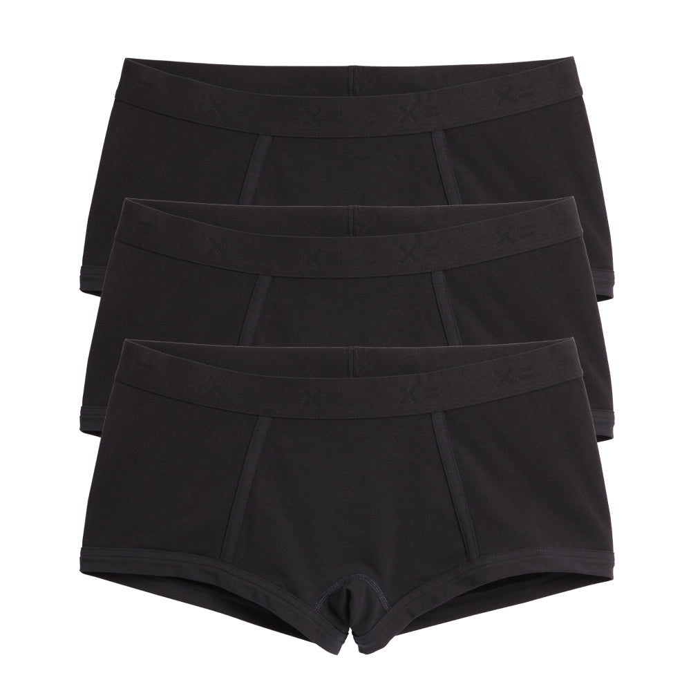 TomboyX Boy Shorts 3-Pack - X= Black