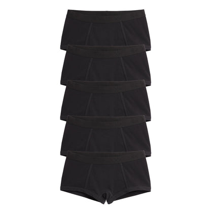 TomboyX Boy Shorts 5-Pack - X= Black