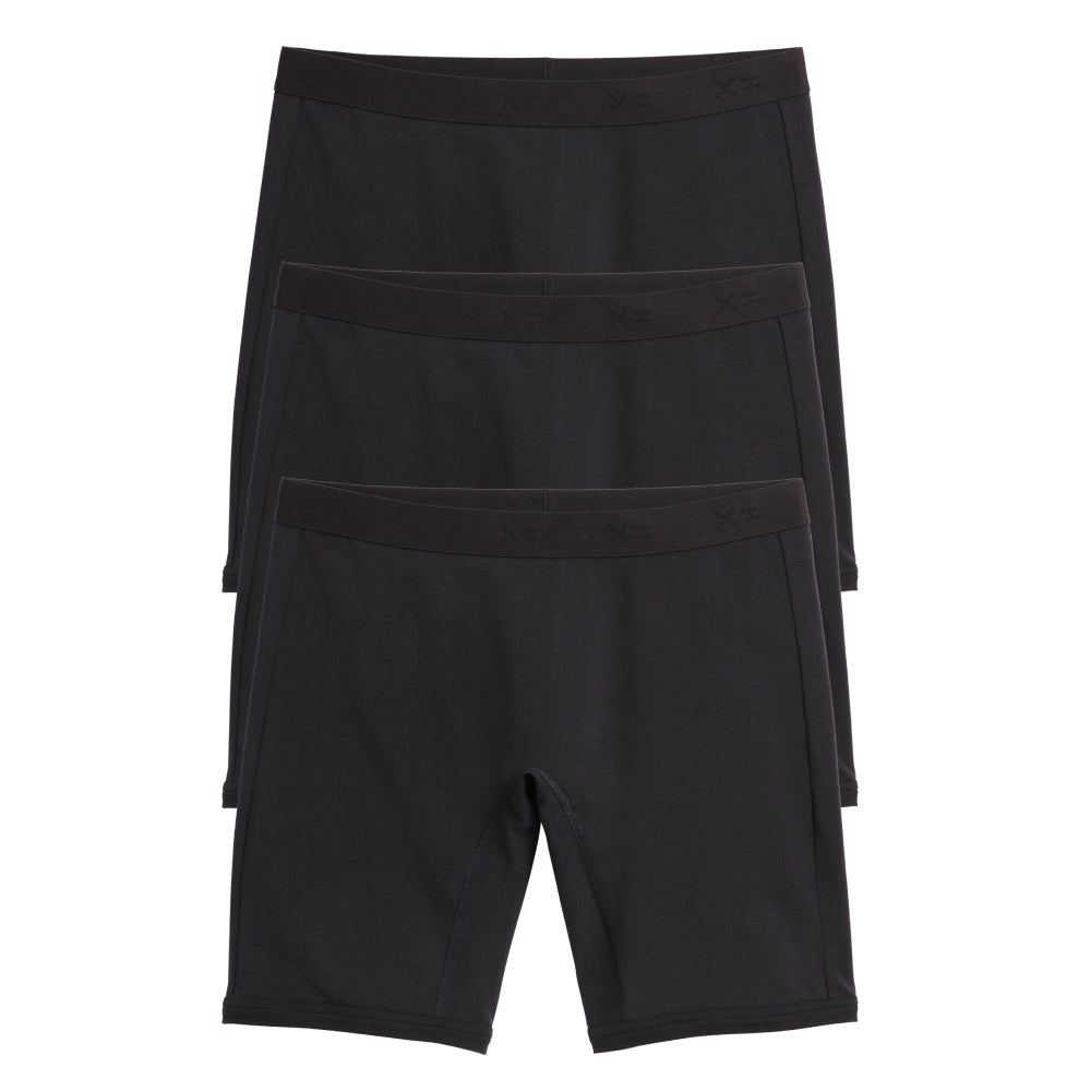 TomboyX 9" Boxer Briefs 3-Pack - X= Black