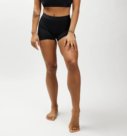 TomboyX 4.5" Trunks 3-Pack - Cotton Black Rainbow Logo