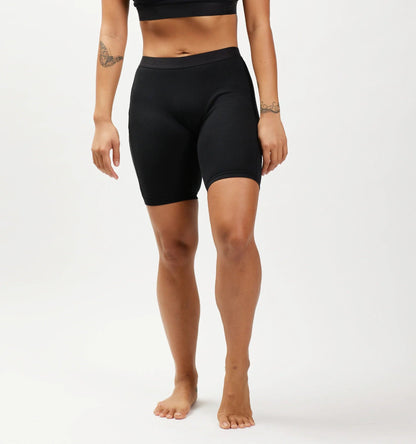 TomboyX 9" Boxer Briefs 3-Pack - Cotton Black Rainbow Logo