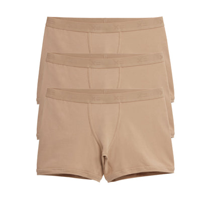 TomboyX 4.5" Trunks 3-Pack - Cotton Chai