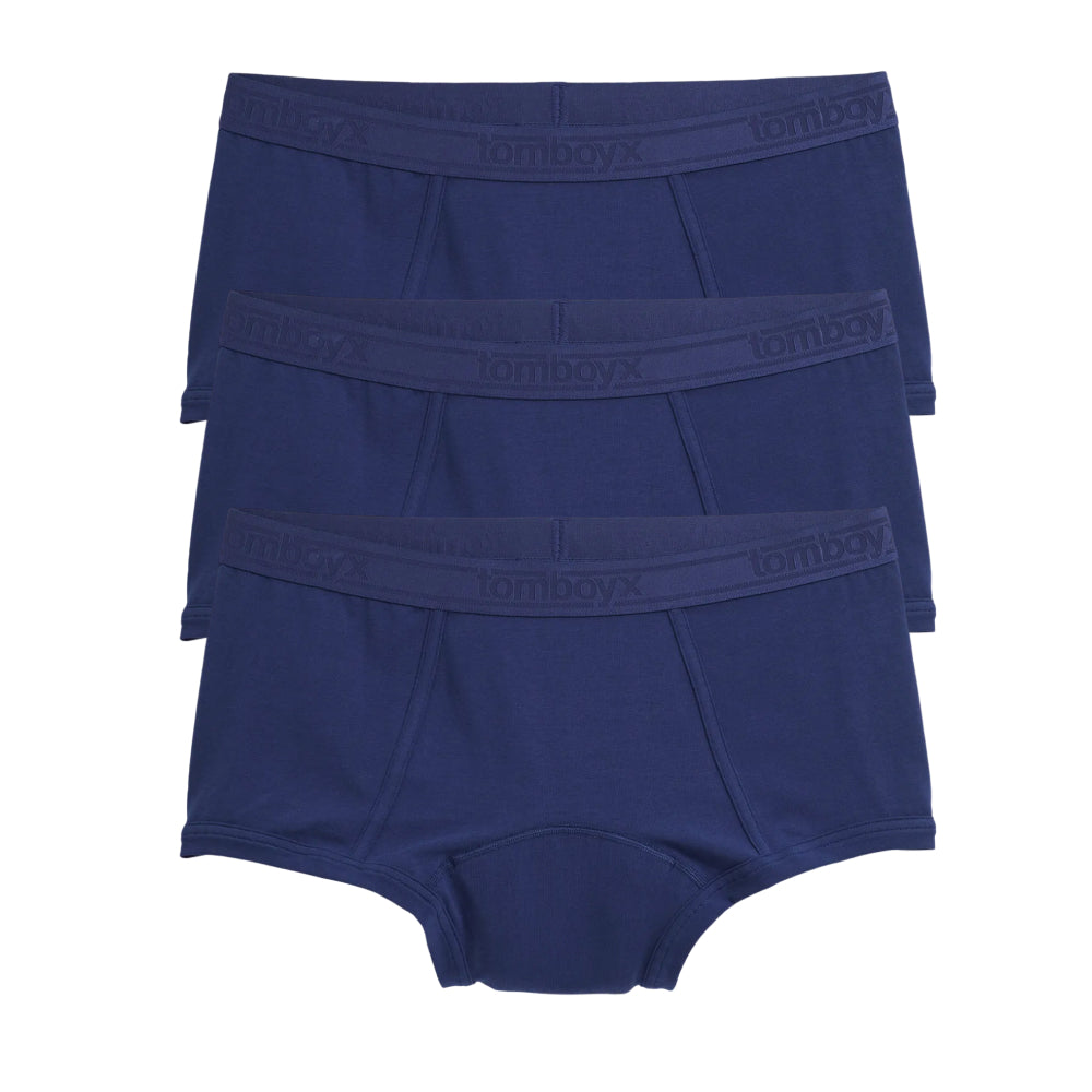 TomboyX First Line Period Boy Shorts 3-Pack - Future Dusk