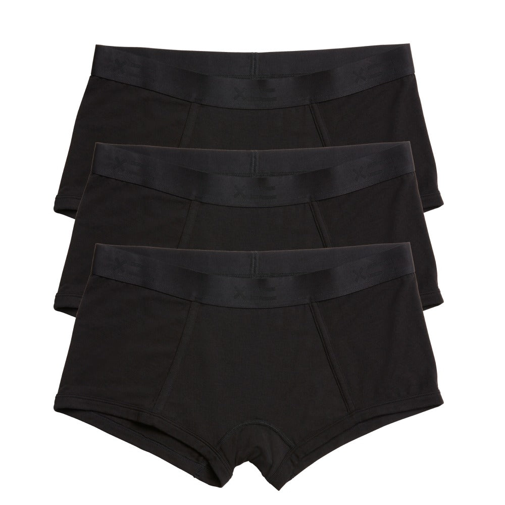 TomboyX Boy Shorts 3-Pack - TENCEL™ Modal X= Black