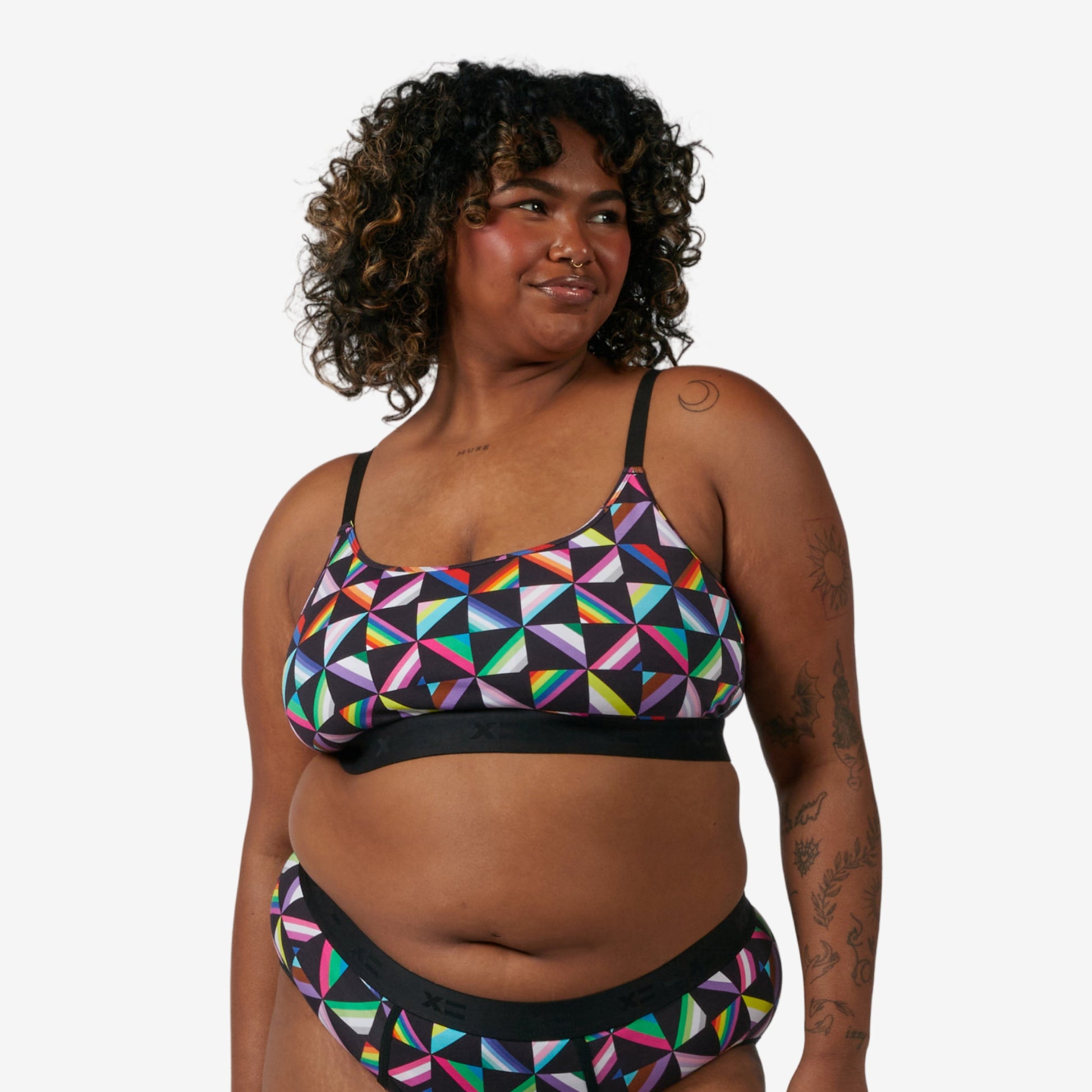 TomboyX Low Cut Soft Bra - Pride-o-scope Imperfects