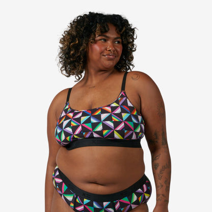 TomboyX Low Cut Soft Bra - Pride-o-scope Imperfects