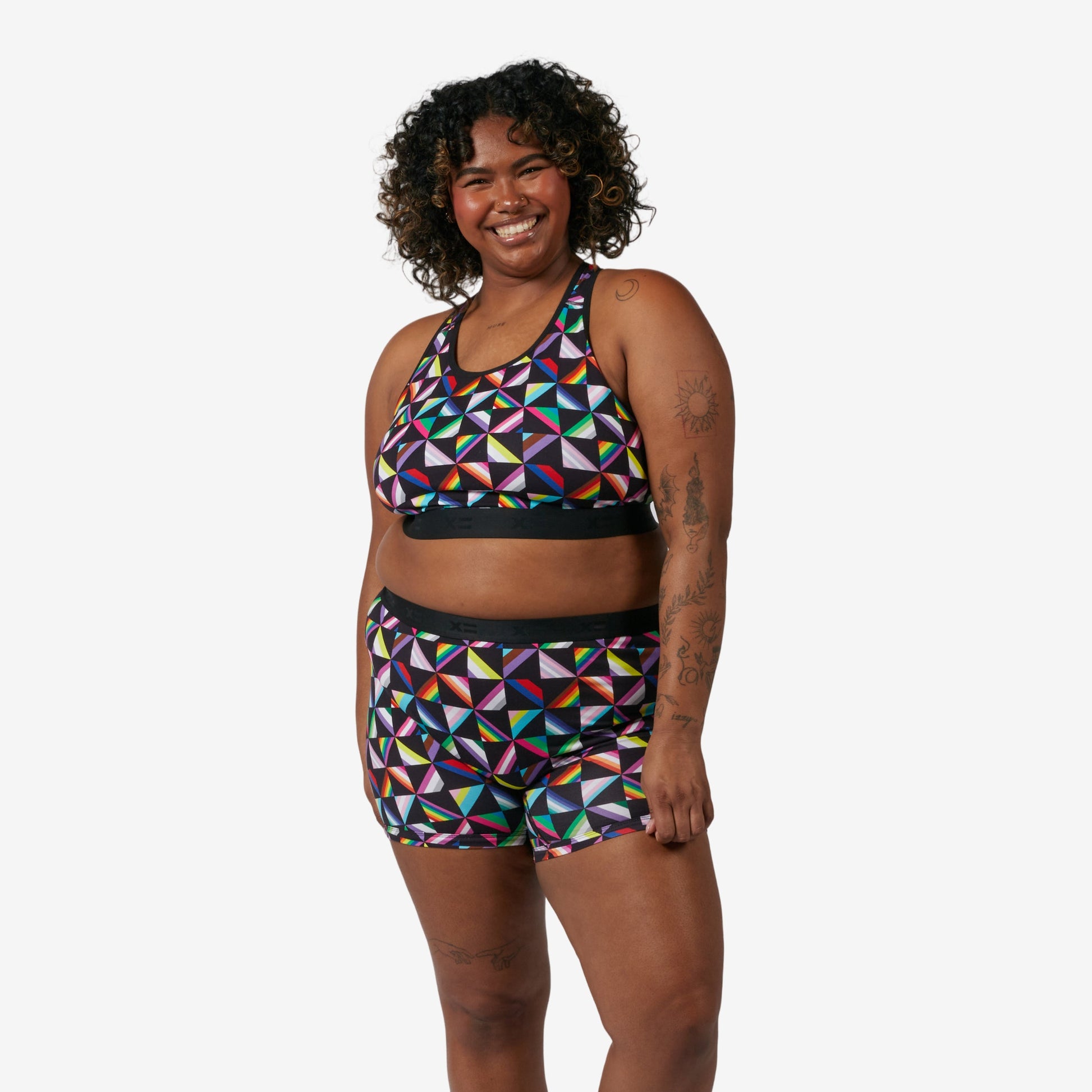 TomboyX 6" No Fly Boxer Briefs - Pride-o-scope Imperfects
