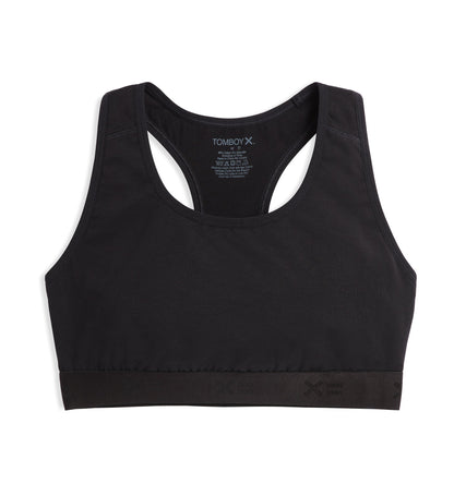 TomboyX Racerback Soft Bra - Black Imperfects