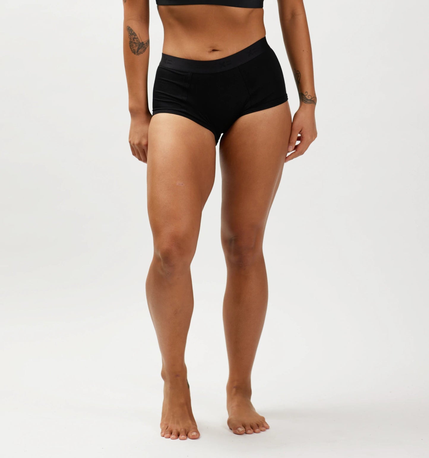 TomboyX Boy Shorts - Black X= Rainbow