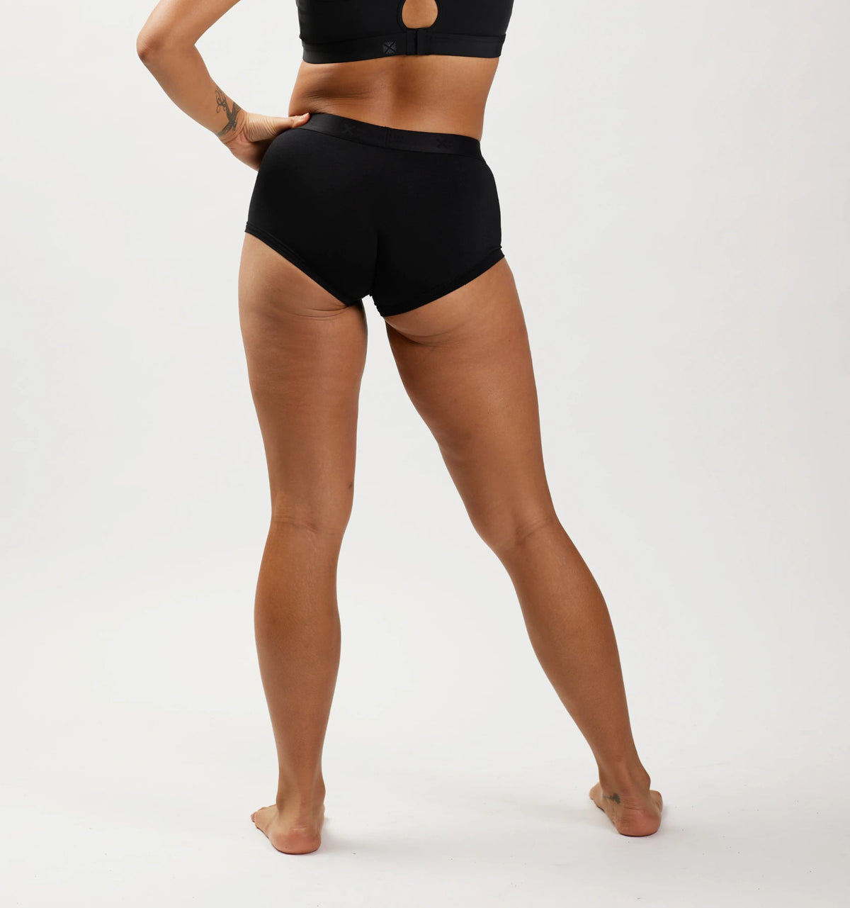 TomboyX Boy Shorts - Black X= Rainbow