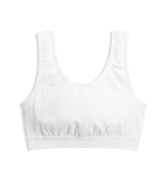 TomboyX Essentials Soft Bra - White Imperfects