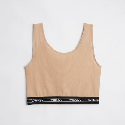 TomboyX Powermesh Essential Bra - Chai