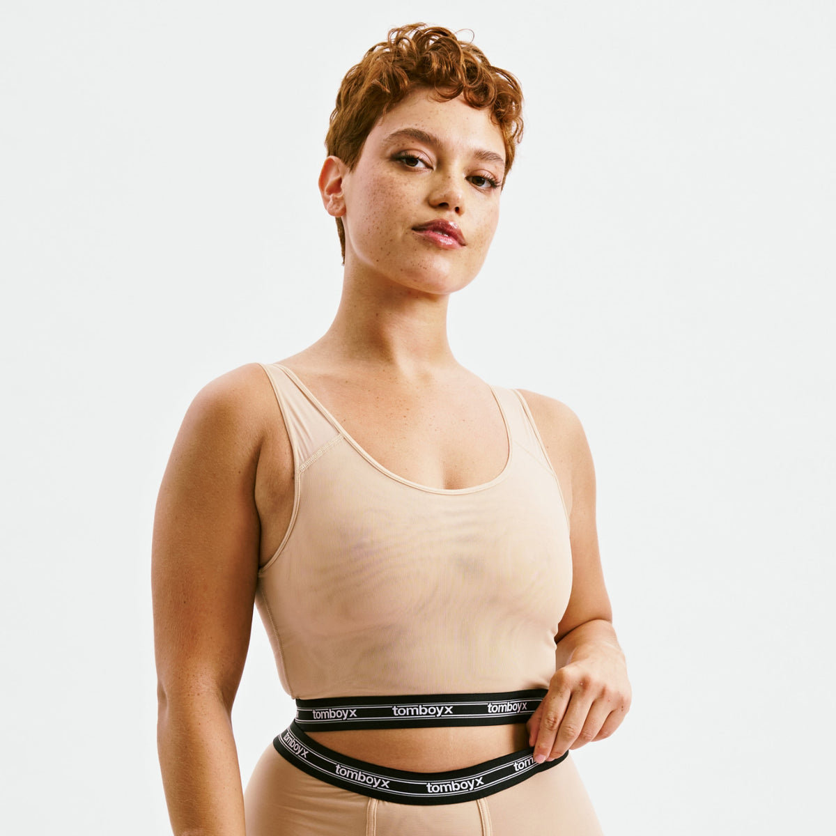TomboyX Powermesh Essential Bra - Chai