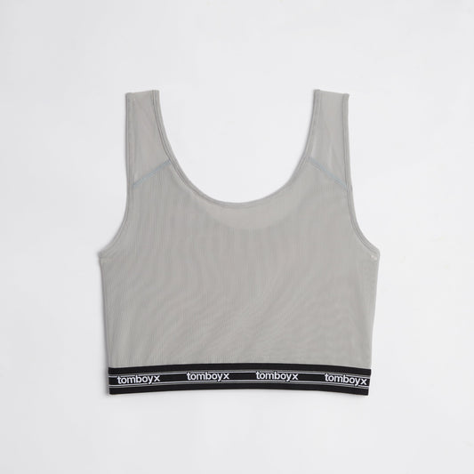 TomboyX Powermesh Essential Bra - Ultimate Gray