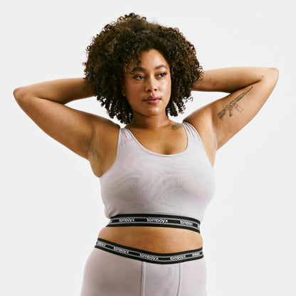 TomboyX Powermesh Essential Bra - Ultimate Gray