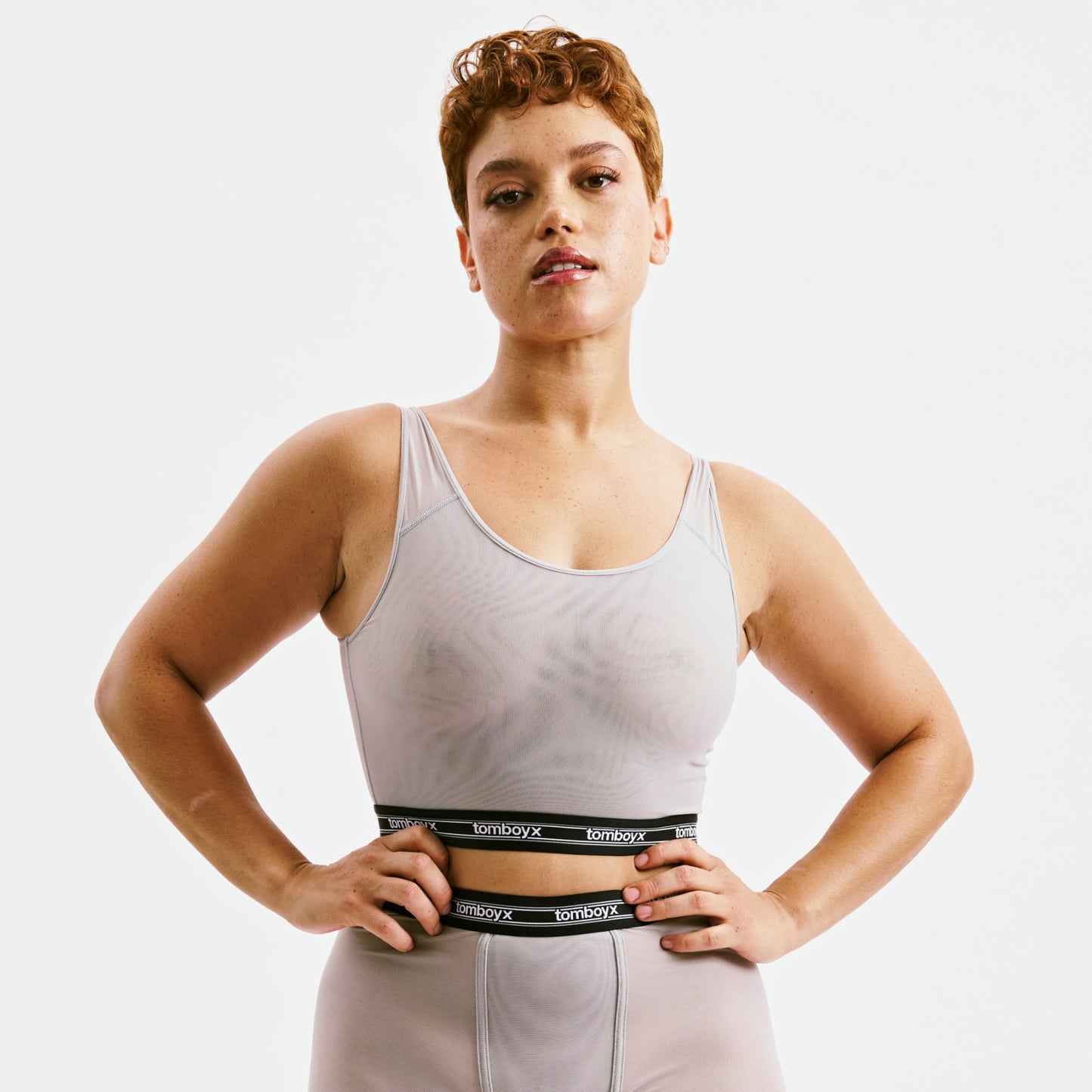 TomboyX Powermesh Essential Bra - Ultimate Gray