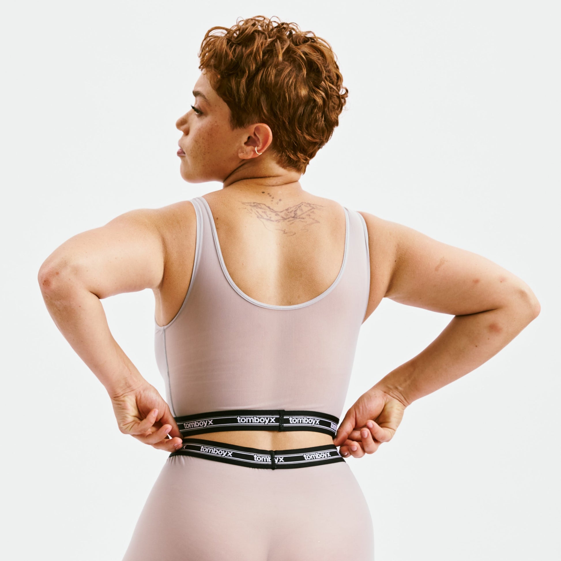 TomboyX Powermesh Essential Bra - Ultimate Gray