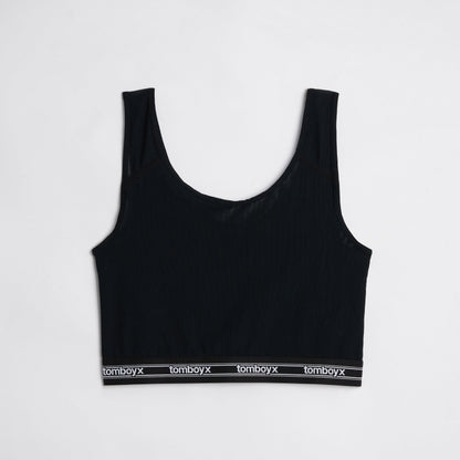 TomboyX Powermesh Essential Bra - Black