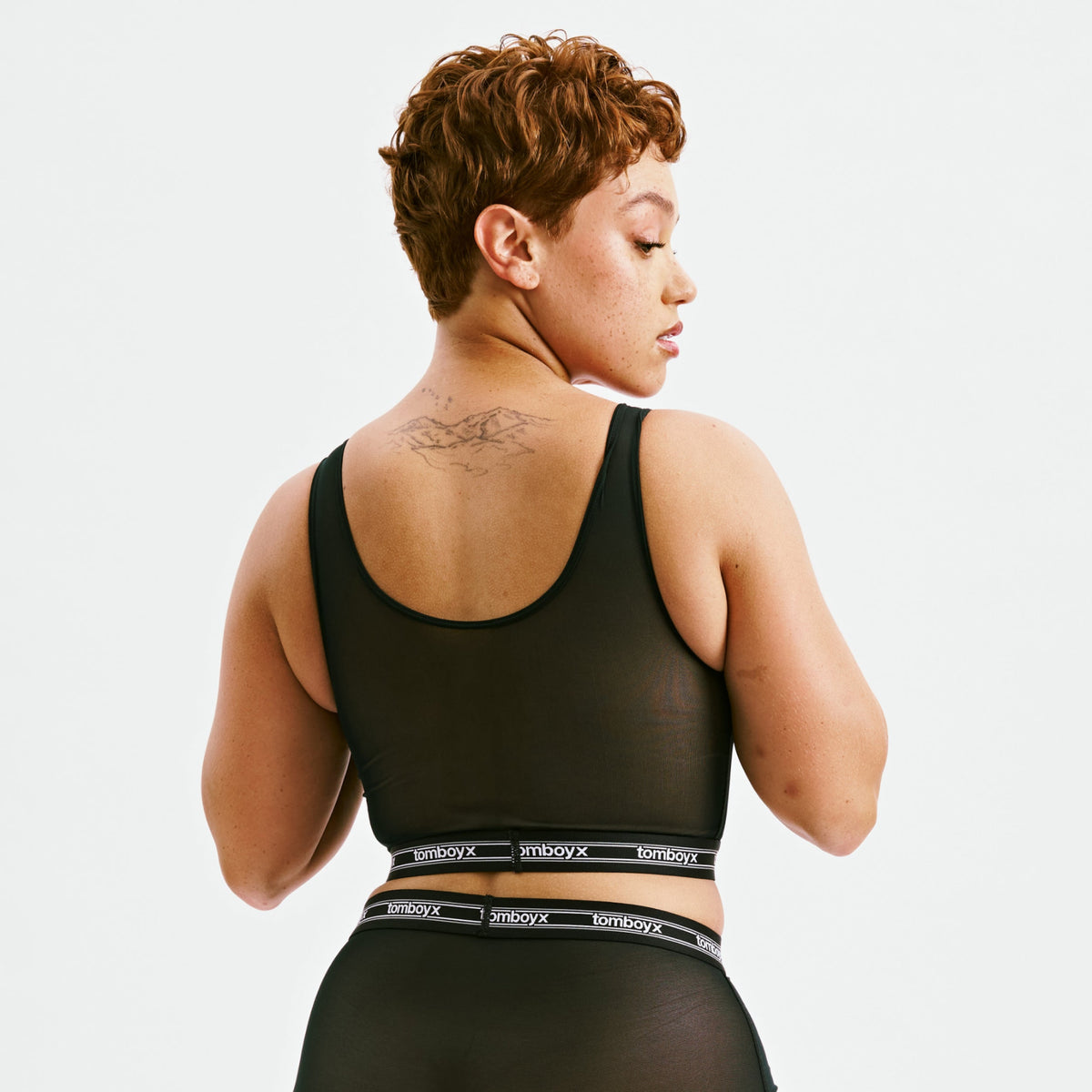 TomboyX Powermesh Essential Bra - Black